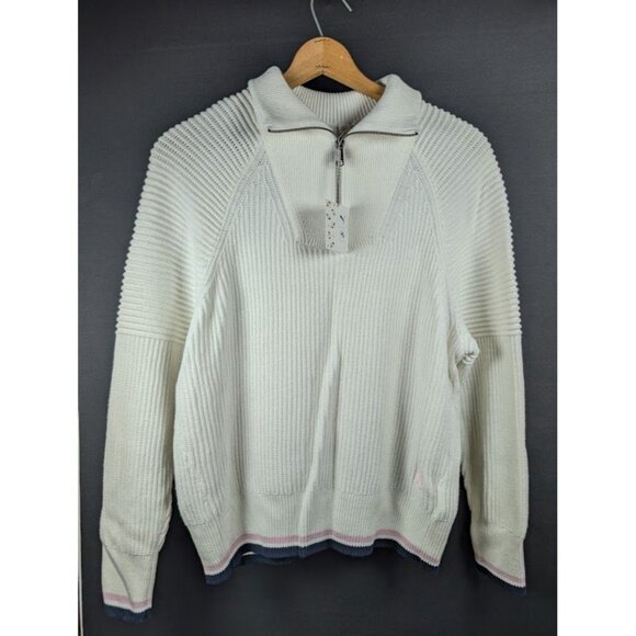 Puma X Arnold Palmer Sweater Women's Size XL Golf Preppy Retro Chunky MSRP $140 - Picture 1 of 9